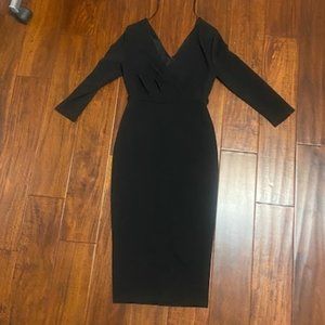 Black Midi Bodycon Dress